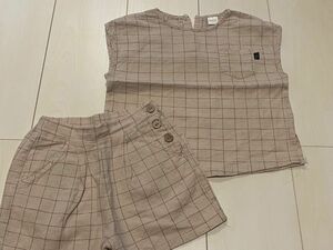 【お値下げ中】テータテート　セットアップ　トップス　95㎝ 男の子服 半袖Tシャツ ショートパンツ