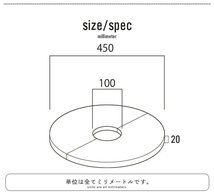 プランターテーブル 45cm サークル 天然木 木製 天板のみ ミニテーブル 観葉植物 インテリア ウッド おしゃれ マンゴー材 M5-MGKKE00244MG_画像8