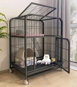  strongly recommendation * cat cage holiday house extra-large fleece pace home use cat cage indoor 2 storey building toilet attaching cat pet cat house cat house 