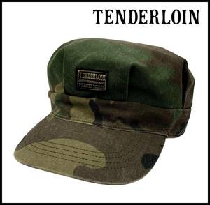 TENDERLOIN テンダーロイン 初期 T-OCTAGON CAP ロゴ 刺繍 ワッペン カモフラ 迷彩 総柄 オクタゴン ミリタリー ワーク キャップ 帽子