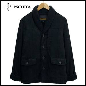 NOID NO ID No ID 13AW искусственный мутон боа переключатель шаль цвет ланч жакет пальто блузон черный чёрный 2