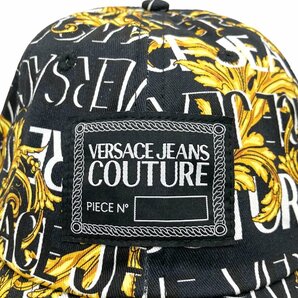 VERSACE JEANS COUTURE (ヴェルサーチェジーンズ) 73YAZK18 キャップ 帽子 マルチ 総柄 バロックブラック MULTI ZG107 メンズ/027の画像7