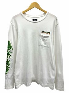 STUSSY ( Stussy ) вышивка baby вес L/SpokeTee long T M белый мужской /036