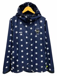 F.C.R.B. (エフシーアールビーエフシーレアルブリストル) プラクティスジャケット 星柄 ナイロン 18AW FCRB-189026 L ネイビー メンズ /036