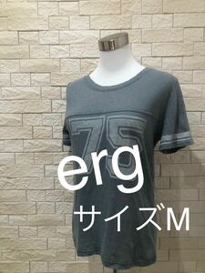 erg イーアールジー レディース カットソー 半袖Tシャツ サイズM 送料無料　即決