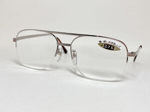  farsighted glasses sini Agras light light non spherical surface lens +2.75 half rim 