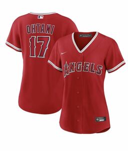 大谷翔平 エンゼルス Angels レプリカユニフォーム 赤　サイズ2XL 女性用