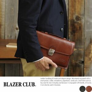 * the lowest price BLAZER CLUB second bag for man / men's / second bag / key attaching / leather / original leather / leather / made in Japan /A5/ clutch bag 25886 25827 black *