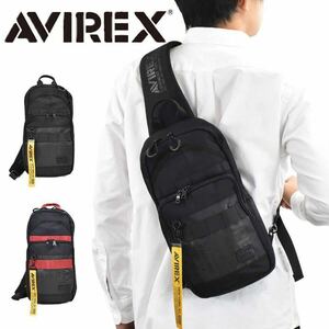 【AVIREX】“SUPER HORNET”ONE SHOULDER BAG AVX 601 AVIREX バッグ ワンショルダー Lサイズ ブラック