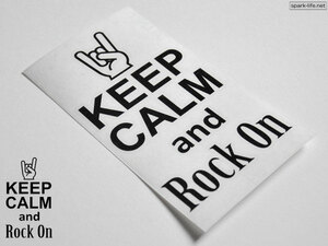 * machinery . musical instruments ....* outdoors correspondence sticker KEEP CALM and Rock On( black ) fixed form mail free shipping 