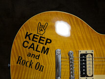 屋外対応ステッカー　KEEP CALM and Rock On（ブラック）定形郵便送料無料_画像2