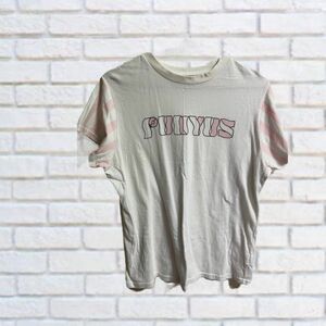 PUNYUS プニュズ 渡辺直美 Tシャツ シャツ 半袖 ピンク パステル シンプル