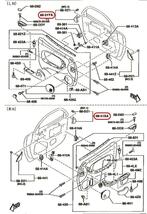 MAZDA RX-7 FD3S 純正左右インナーセイルガーニッシュ ドアコーナートリムカバー M-234_画像3