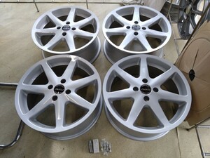 エステージ　SW7　4本セット　18×7.5J　OFFSET +38　PCD114.3 4穴　新品長期展示品　アコードワゴン　シルビア 180SXのドリフト練習用等に