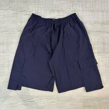 21ss 新品 STUDIO NICHOLSON スタジオニコルソン HENTA SNM TECHNICAL NYLON DROPPED POCKET ELASTICATED SHORT ショーツ INDIGO サイズ M_画像1