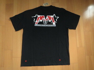 送料無料発送 人気完売 XL M&M CUSTOM PERFORMANCE PRINT S/S T-SHIRT Tシャツ BLACK 正規品 とても美品 綿100%