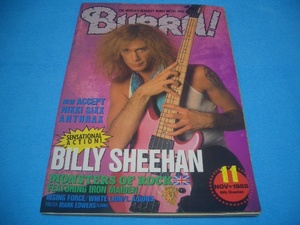 ★BURRN!★BILLY SHEEHAN【1988年11月】YNGWIE J.MALMSTEEN'S RISING FORCE / NIGHT RANGER / ACCEPT / DIAMOND HEAD / ANTHRAX / KIX