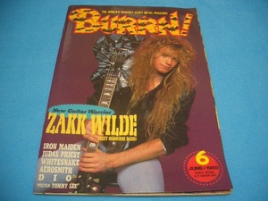 ★BURRN!★ZAKK WILDE【1988年6月】IRON MAIDEN / WHITESNAKE / ROB HALFORD / VINNIE VINCENT / VICIOUS RUMORS / CANDLEMASS / SANCTUARY