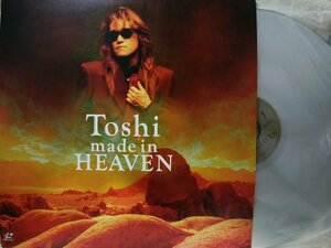 ★★LD TOSHI made in HEAVEN★X japan★歌詞カード付★ミュージックビデオ集★レーザーディスク[2699TPR