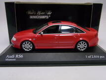 ★貴重!★Audi RS6 2002 Red 1/43【4B C5系 アウディ セダン】400 011700★美品!★検:A6 4.2L V8 DOHCツインターボ _画像3