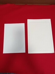 原稿用紙　（A4 15枚　ヨコ　20×20マス）　（コクヨ　B5 7枚　ヨコ　20×20マス ）　ノート　