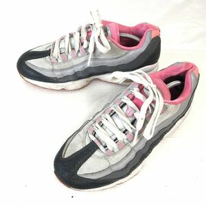 NIKE★Air Max 95/ローカットスニーカー/310830-005【25.0/Gray×Pink】sneakers/Shoes/trainers◆D-164