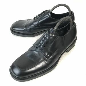 イタリア製★バナナリパブリック★重厚本革/Uチップ【9.5D/27.0/黒/BLACK】ビジネス/dress shoes◆E-25