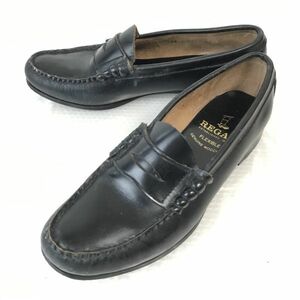 リーガル/REGAL★グッドイヤー製法/本革/ローファー/モカシン【24.0/黒/BLACK】ビジネス/dress shoes◆F-90