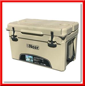 【新品即決】Neer グレイシャーズ クーラー ボックス 40QT 37.8L（タン）アウトドア キャンプ レジャー