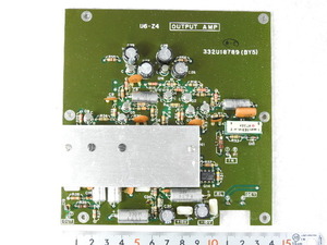 【HPマイクロ波】　Anritsu Frequency Synthesizer取外し 部品取り基板(その10) OUTPUT AMP基板/NEC 2SC1253,943,1044他 現状渡ジャンク品