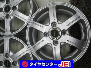 13インチ フェイド 4.5J+35 100 軽自動車 中古アルミホイール【4本セット】送料無料(A13-4313）