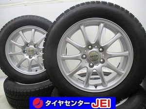 16インチ 205/60R16 6.5J+48 114.3 ノア/ヴォクシー バリ溝 中古スタッドレスタイヤアルミホイール【4本セット】送料無料(SA16-3450）