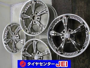 19インチ レオンハルト 8.5J+42/10J+49 130 中古アルミホイール【4本セット】送料無料(A19-4369）