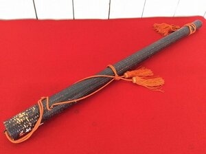 [ archery tool /. tool / lacquer paint . eyes net. arrow tube / total length 98cm] old tool old .. old ....