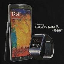 バック両面プリント2013年Samsung GALAXY Note3+GearIT系IT企業TシャツMロゴ黒コットン丸胴OLD(y2k2000s00sオールドsony apple mac windows_画像3