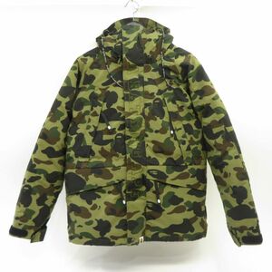 131s A BATHING APE アベイシングエイプ 1st CAMO 迷彩 カモフラ ダウンジャケット 001HJH701006M Mサイズ ※中古