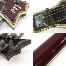 092s☆Ltd ESP EC-1000 ブラックチェリー レスポール エレキギター ※中古_画像9