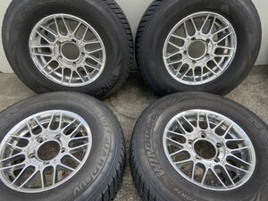 ランクル16インチアルミホイール4本セット 8J オフセット48 PCD150 ハブ径11センチ 265/70R16