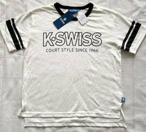 即決★新品140　K・SWISS　半袖Tシャツ　白　　大幅値下げ　SALE　男の子用　男児