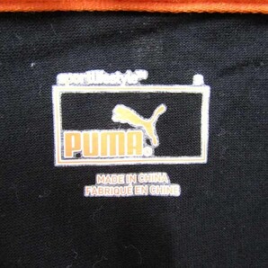 プーマ 半袖ポロシャツ ゴルフウェア 総柄 トップス スポーツウェア コットン100% レディース Sサイズ ブラック PUMAの画像2