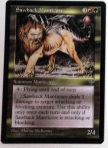 ＭTG英語/Sawback Manticore（ノコギリマンティコア）/ミラージュ/レア