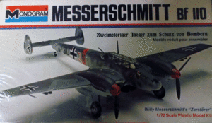 モノグラム/1/72/ドイツ空軍メッサーシュミットBf-110E-1双発戦闘機/未開封未組立品
