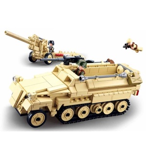 ドイツ軍 ハーフトラック Sd.Kfz.251 105㎜カノン砲 レゴ互換品