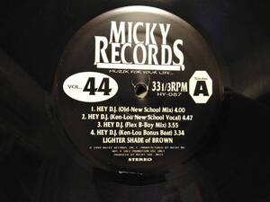 ★★【MICKY RECORDS 】- LIGHTER SHADE of BROWN / HEY D.J - SUGARHILL GANG / RAPPER'S DELIGHT - KRIS KROSS / JUMP アナログ