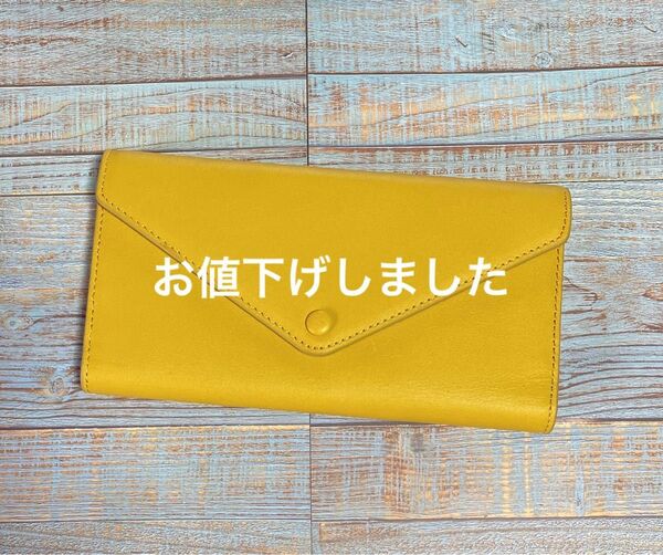 お値下げ　COLE HAAN フラップ トライフォールド エンベロープ ウォレット womens （ナゲット ゴールド）