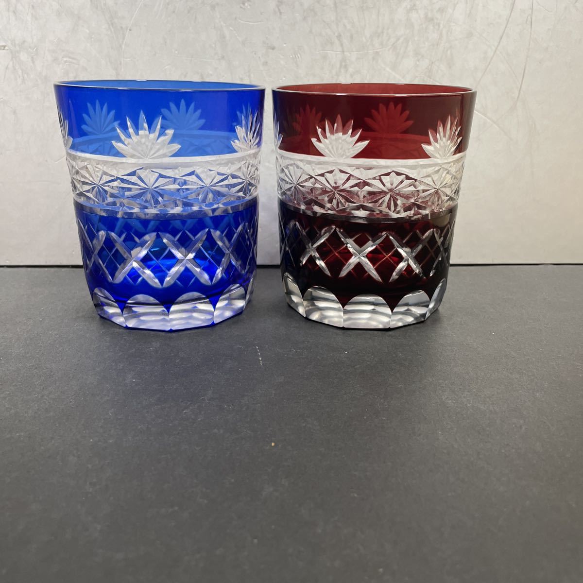 ヤフオク! -切子 グラス 赤(アンティーク、コレクション)の中古品