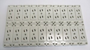 * 87157 SL square shape . stop double outlet 20 piece Toshiba DC1292 unused **