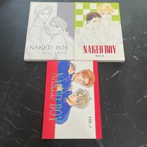 入手困難!超レア●同人誌 NAKED BOY VOL.1,2,3 セット/N・B・PRESS/立野猫/水沢蓮/高坂結城/斑鳩サハラ/BL/ボーイズラブ/オリジナル★3719_画像1