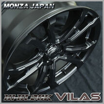 送料無料 カローラクロス C-HR など ハイブロック VILAS サテンブラック 215/60R17 ヨコハマ パラダ PA03 ホワイトレター_画像4