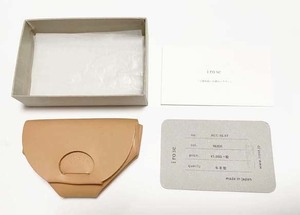 iroseイロセ SEAMLESS COIN CASE NUDE ヌード ヌメ革 シームレス コインケース 小銭入れ 財布 1枚革プレゼントに5500円1LDKグラフペーパー